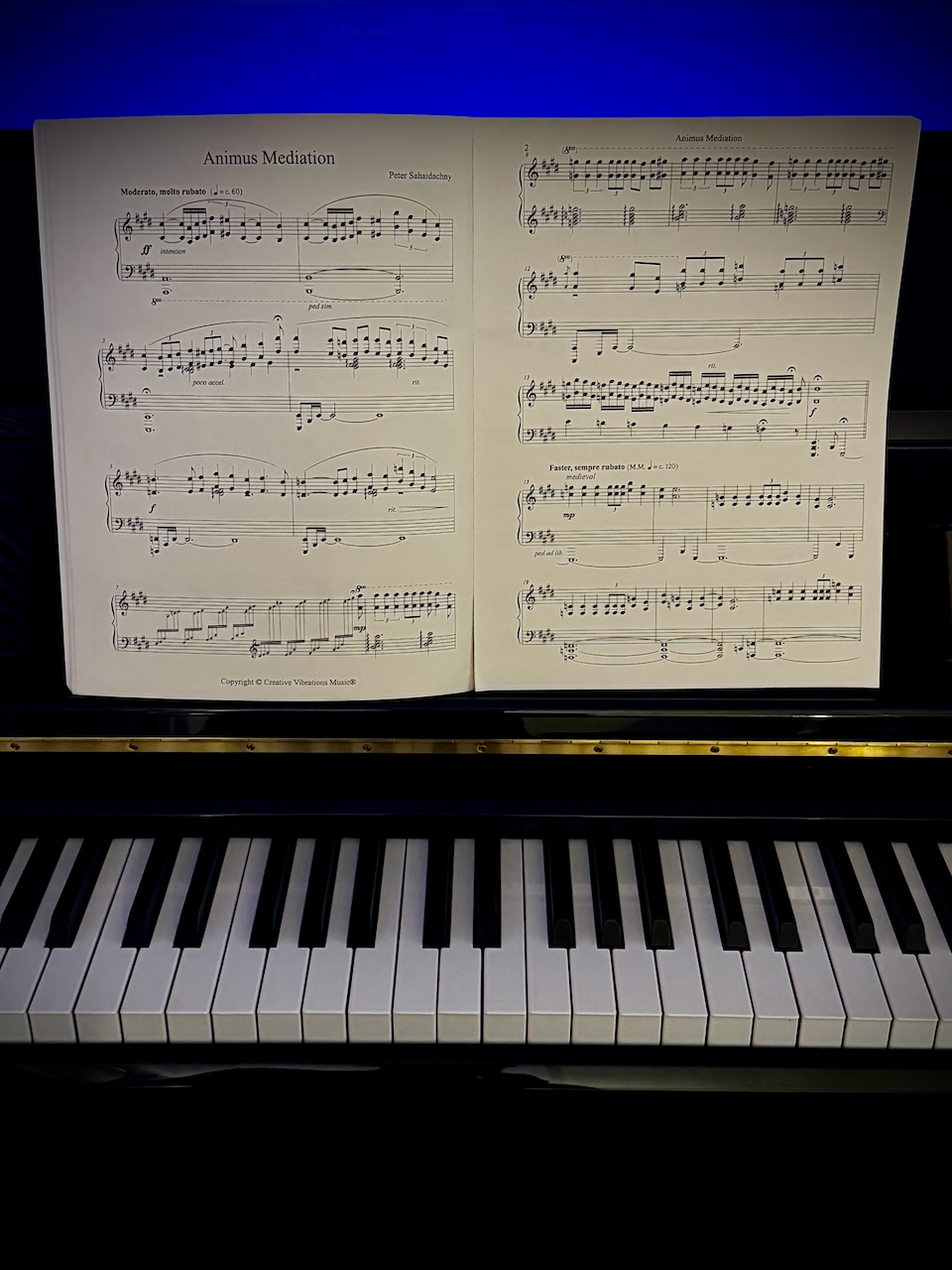 Animus Mediation piano notation